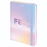 Ежедневник датир. А5 160л. "Нежность" с резинкой, твердый (STAFF)