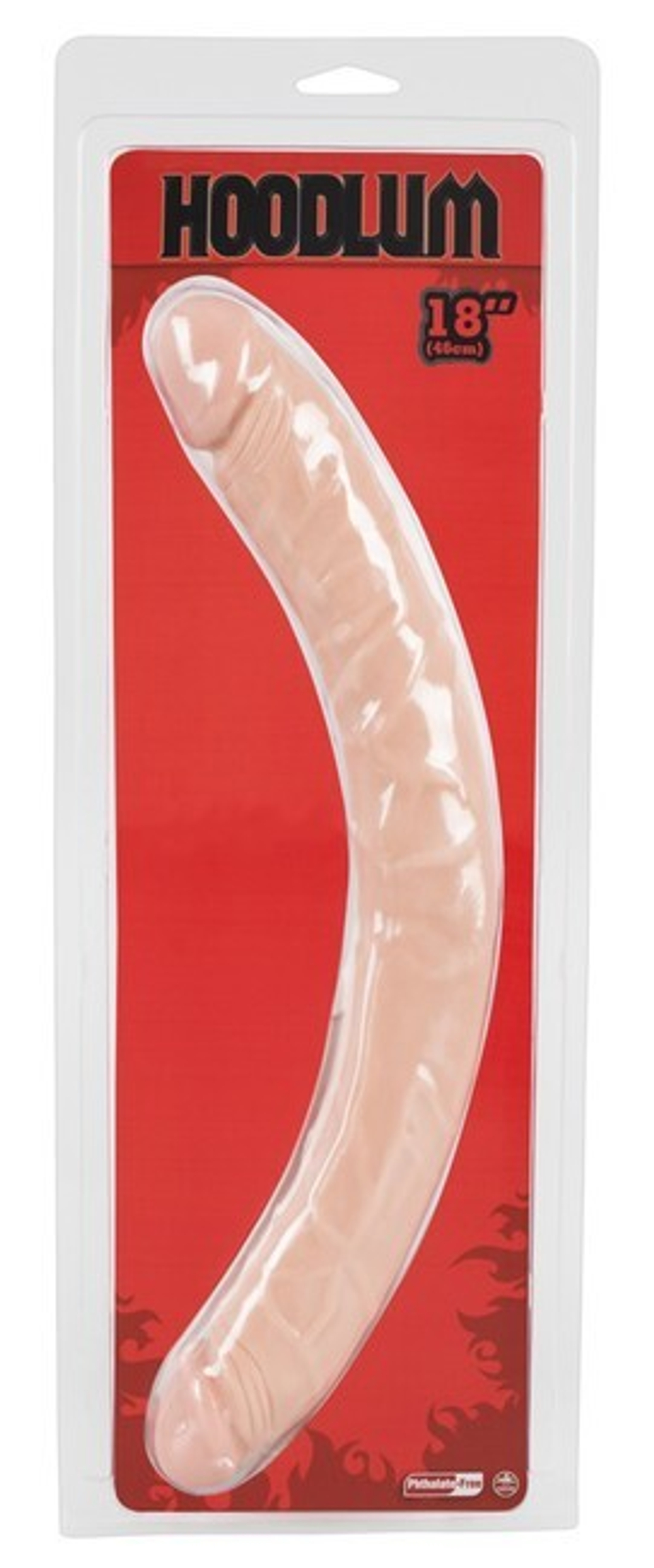 Hoodlum Фаллоимитатор двусторонний телесный 18" (46 см) (Цвет: телесный)