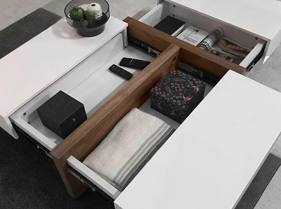 Журнальный столик Angel Cerda MH1316A /2060 лакированный белый