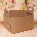 Корзина для хранения войлок 24*21*16 бежевая