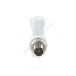 Кран шаровой PP-R белый Дн 20х1/2" НР угловой для радиатора RTP (РосТурПласт) 27807