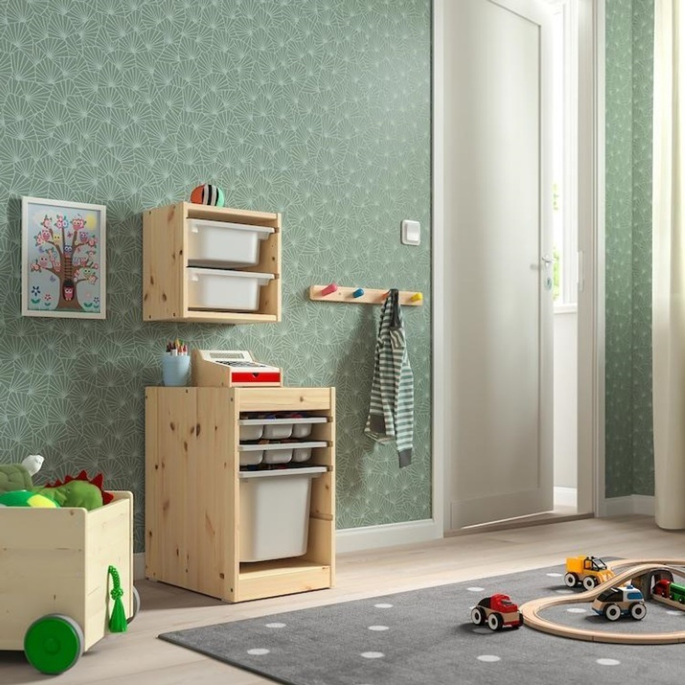 Каркас стеллажа полка Труфаст Mini , для хранения игрушек, массив сосны