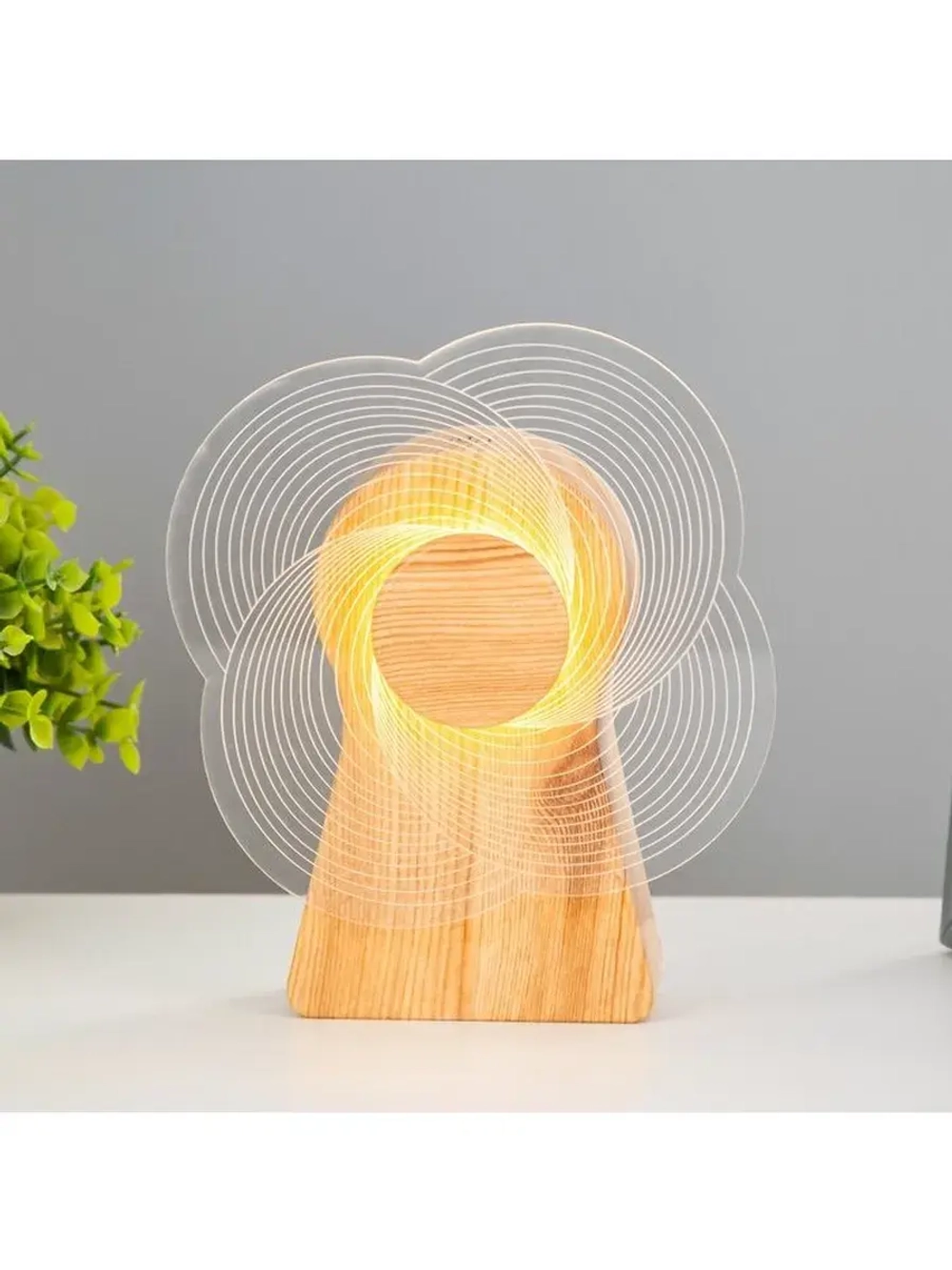 Светильник сенсорный «Волна» LED крутится 6 Вт USB 15×4×16 с