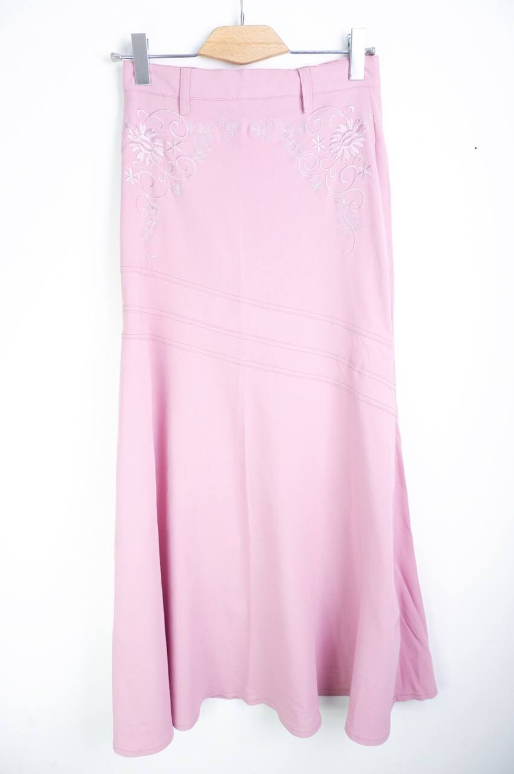 Юбка длинная с вышивкой, маркировка L, визуально 48 размер