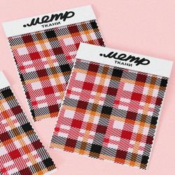 Ткань оксфорд 600 клетчатый узор