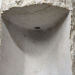 Раковина напольная из мрамора Erozy Cream MN-61496 53*53*91