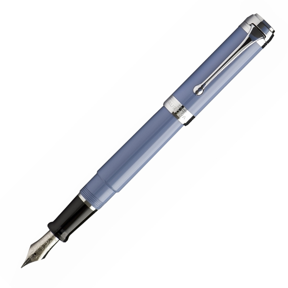 Перьевая ручка Aurora Talentum Resina blue resin CT, перо - F, в подарочной коробке