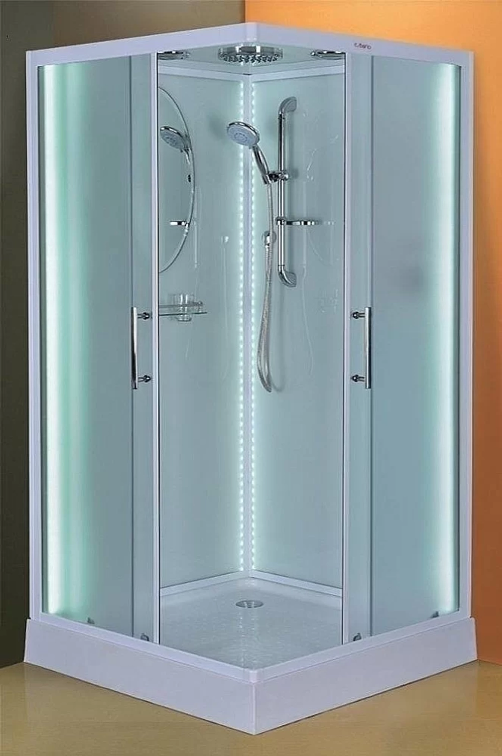 Душевая кабина Esbano Elegancia Led ES-L 100CKR 100х100