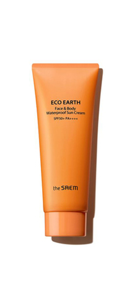 The Saem Солнцезащитный крем водостойкий Eco Earth Face & Body Waterproof Sun Cream SPF50+ 100г