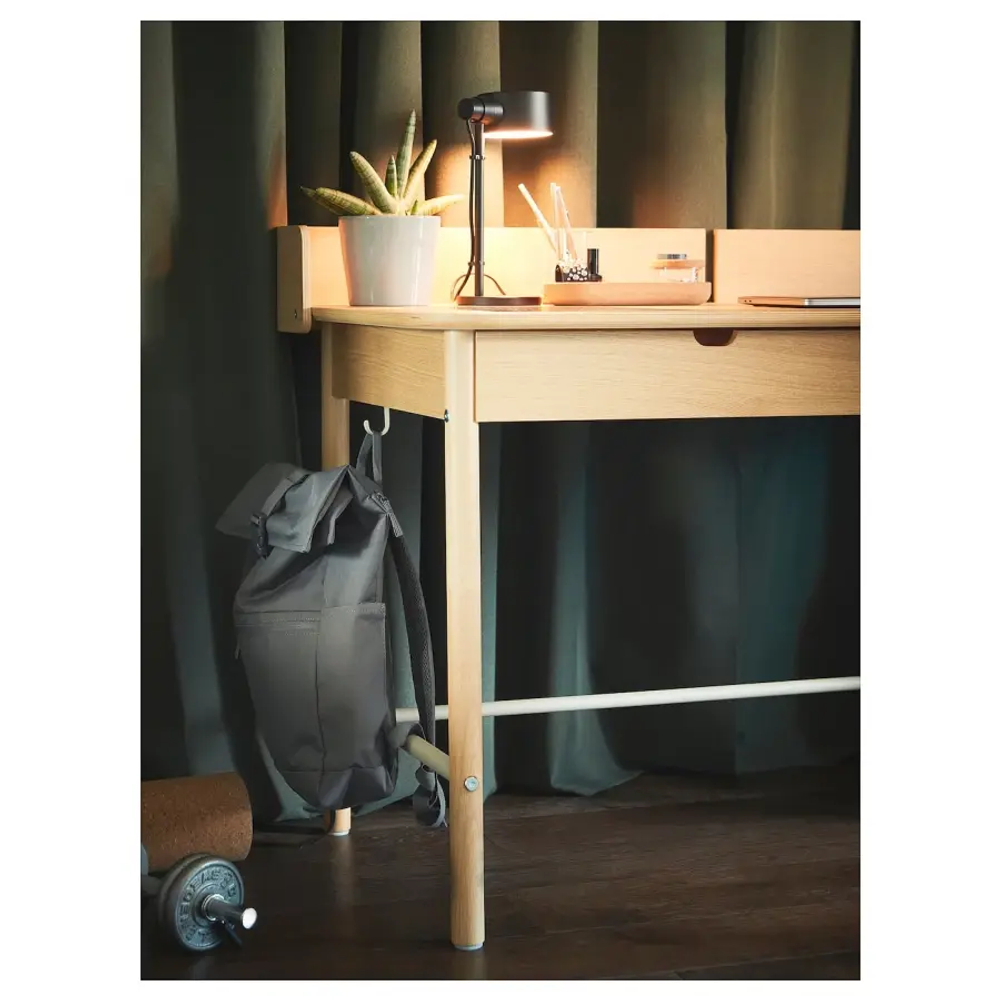 Комбинация: стол и стул - IKEA RIDSPÖ/RIDSPO/LÅNGFJÄLL/LANGFJALL, 140х70 см, дуб, РИДСПО/ЛАНГФЬЕЛЛЬ ИКЕА