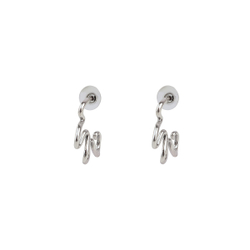 "Тинка" серьги в серебряном покрытии из коллекции "Этюд" от Jenavi с замком пусеты