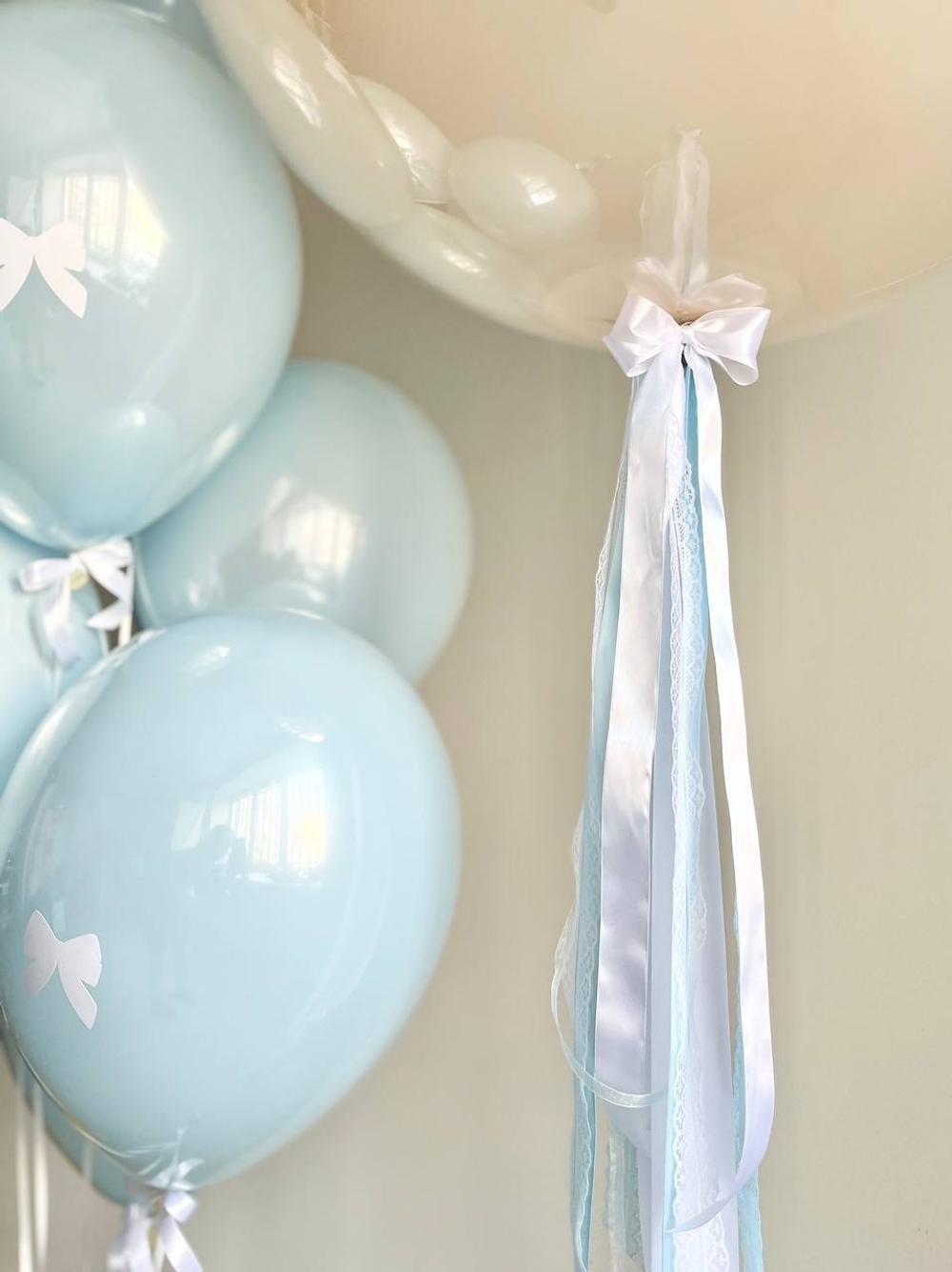 Воздушные шары с бантиками №3117