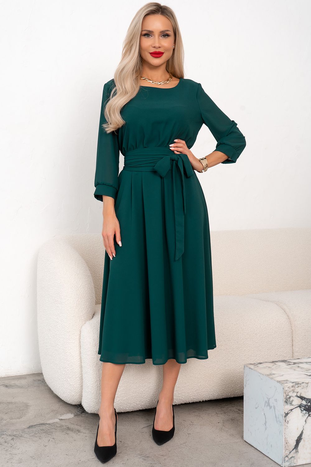 Платье Виржиния (зеленый) Р11-1240/2 Nikol