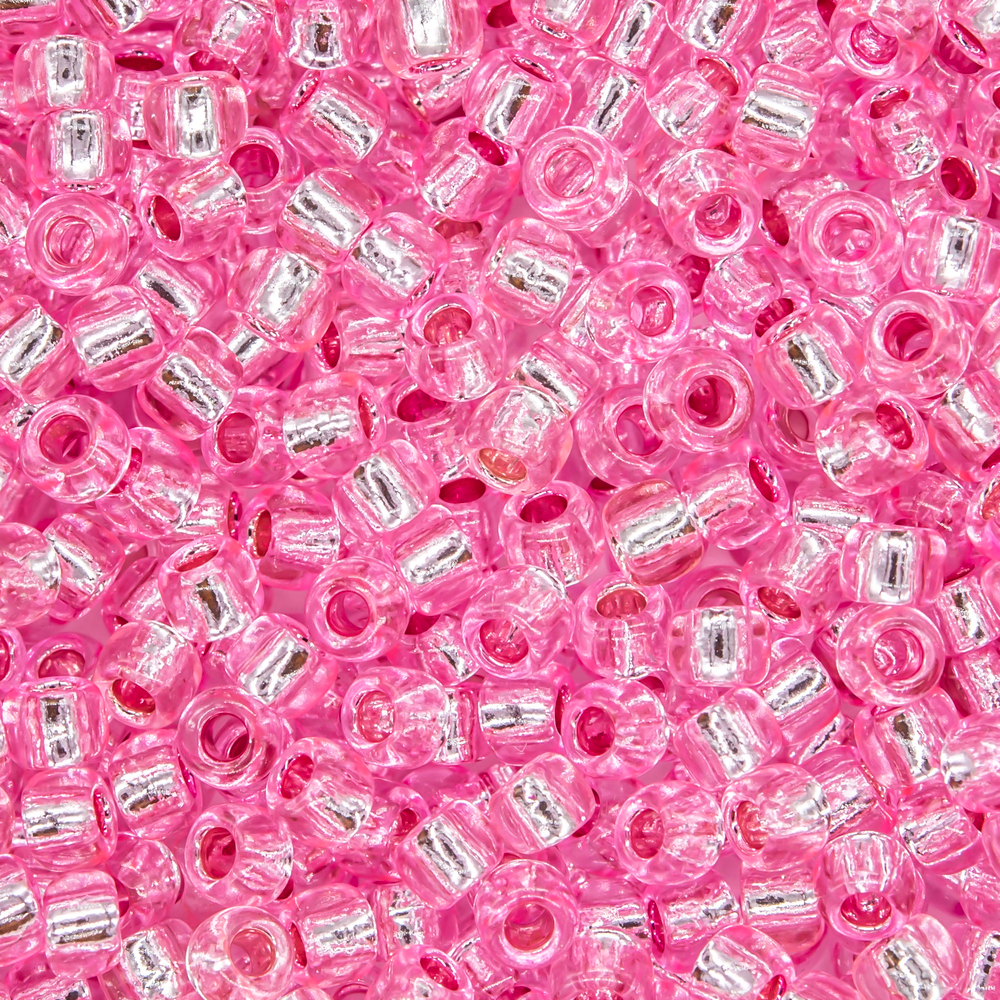 Японский бисер TOHO Round 8/0 (№38), с внутренним серебрением, прозрачный