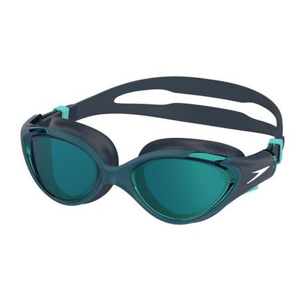 Очки для плав. SPEEDO Biofuse 2.0 Mirror Women`s, 88-00377518380, ЗЕРКАЛЬНЫЕ линзы,темно-син. оправа