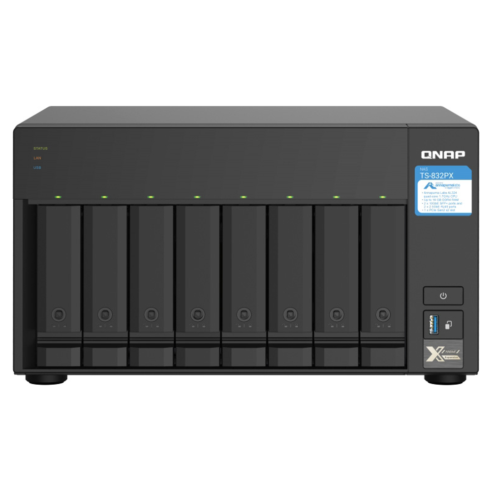 Сетевой накопитель NAS QNAP TS-832PX-4G