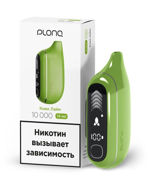 Купить Одноразовый Pod Plonq MAX PRO 10000 - Киви Лайм (10000 затяжек)