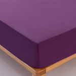 Комплект постельного белья Однотонный Сатин Вышивка на резинке CHR027