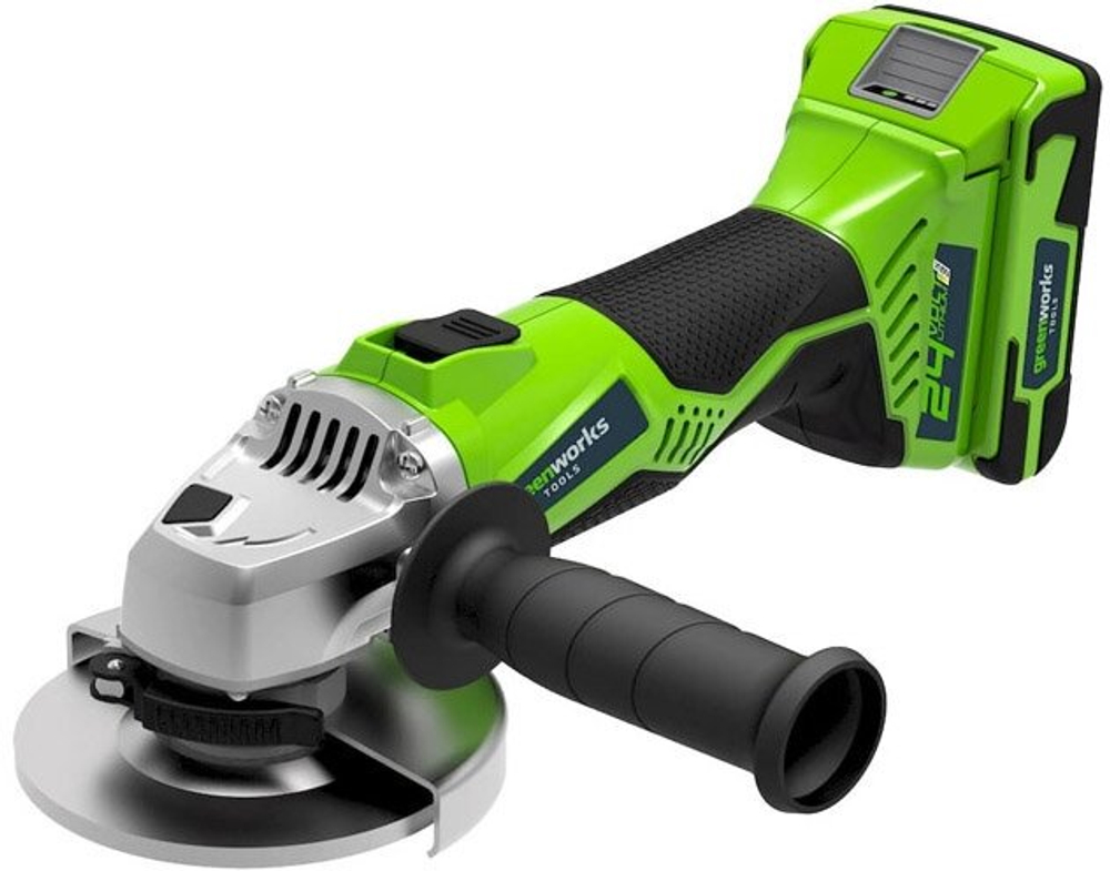 Аккумуляторная УШМ Greenworks GD24AG (3200207), 125 мм, без аккумулятора