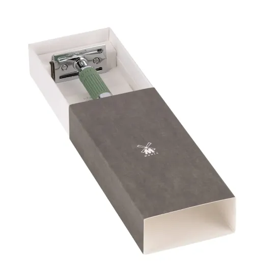 T-образная бритва NEO MUEHLE, зеленый шалфей