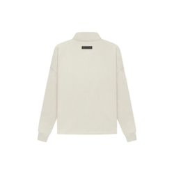 Толстовка Fear of God Essentials SS22 Relaxed Mockneck Wheat Logo, FOG-SS22-130