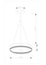 Светодиодная потолочная люстра Moderli V1760-PL Crime