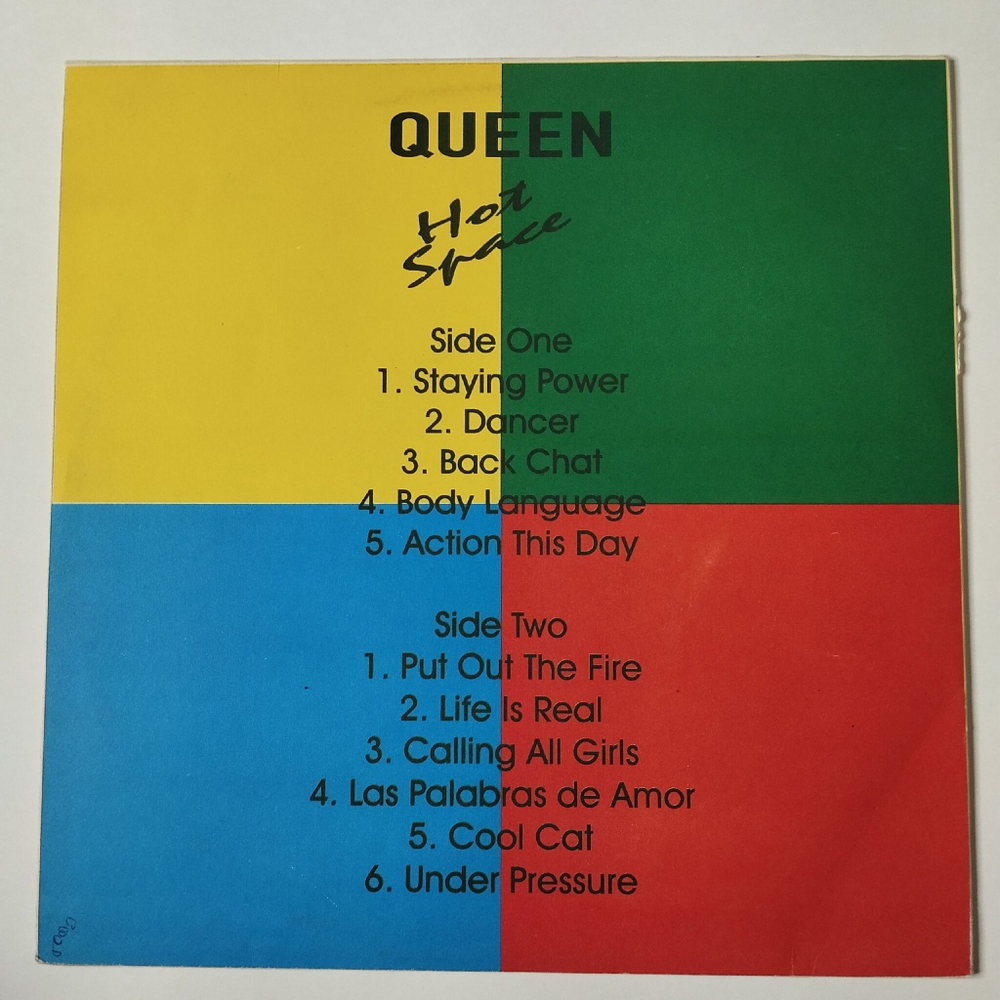 Винтажная виниловая пластинка LP Queen Hot Space (Россия 1994)