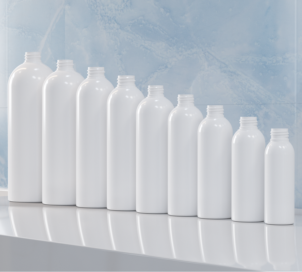 Флакон 150 мл 24 мм ПНД Покатые плечи