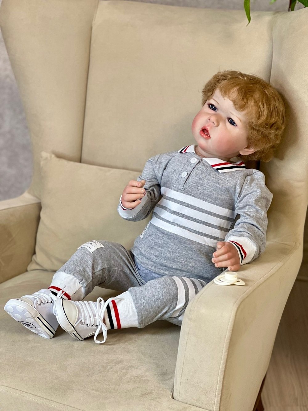 Кукла Реборн мягконабивная 70см в пакете (FA-347)