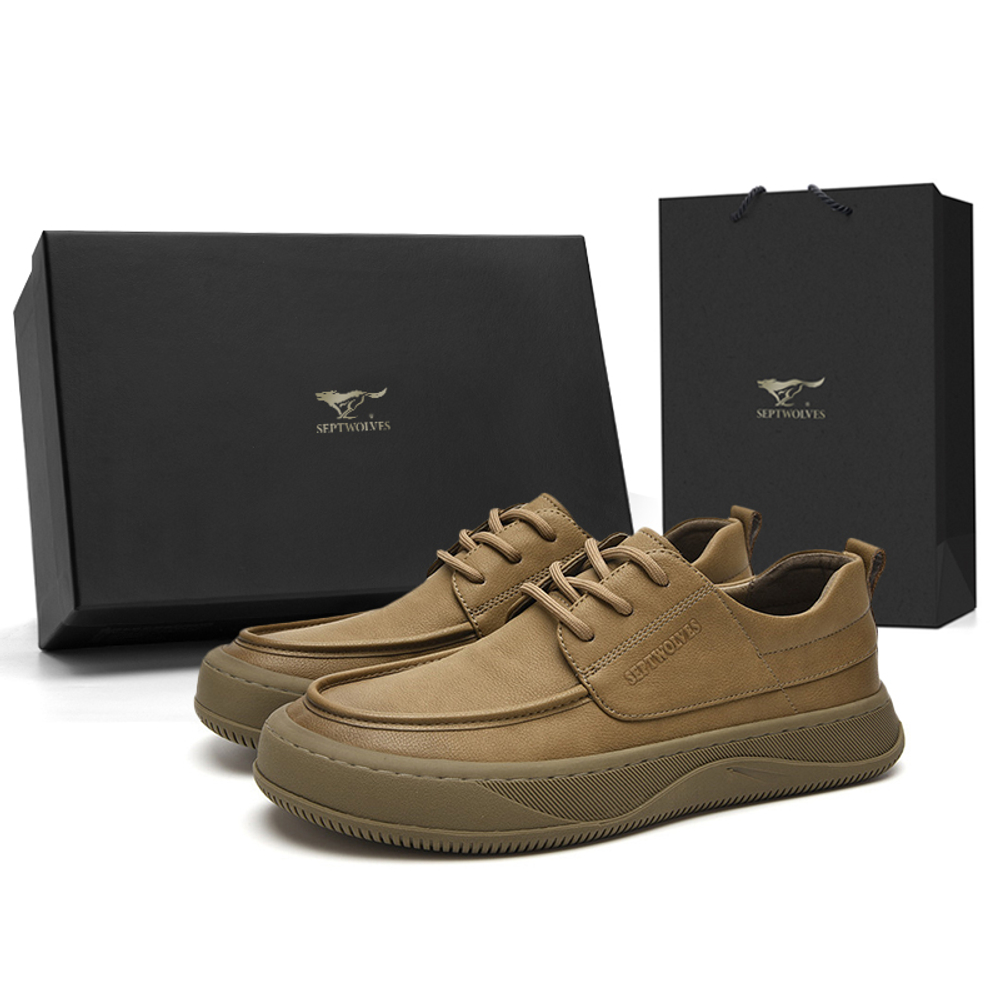 SEPTWOLVES Casual Leather Shoes Men"s