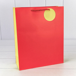 Пакет подарочный 26х32х10см Премиум матовый (Красный)