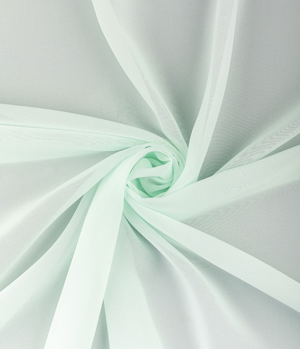 Тюль Legrand Вуаль шелк мятный с утяжелителем