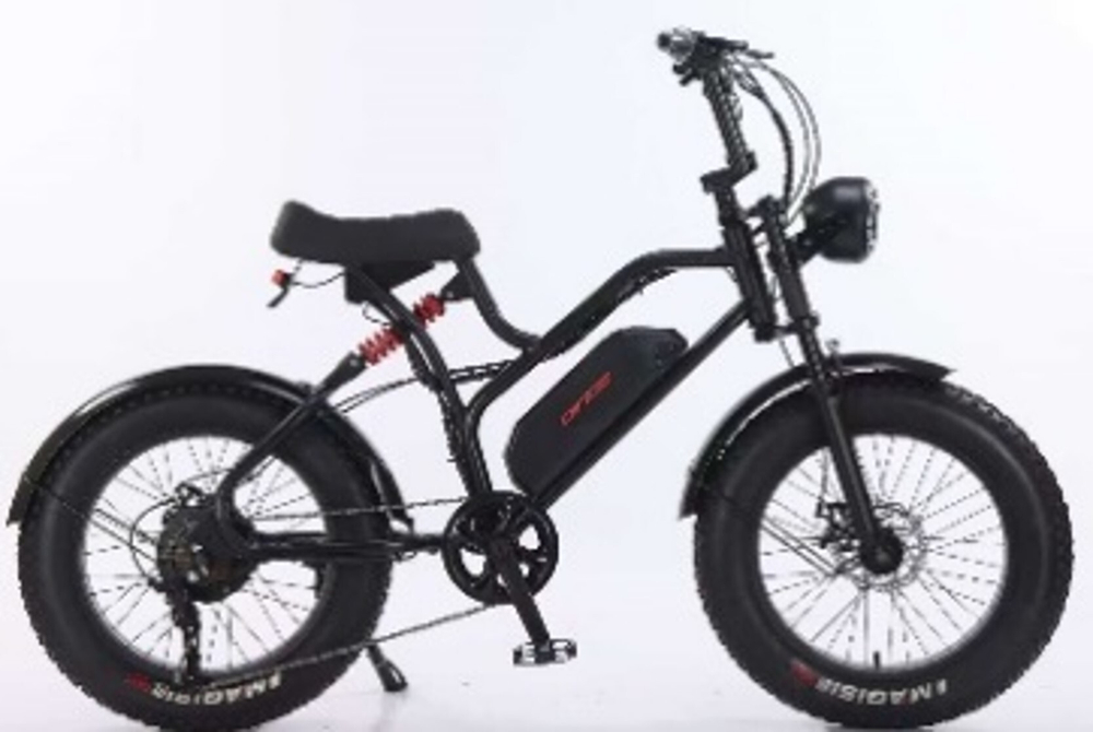 Электровелосипед фэтбайк Dinos 20 (21ск,48V350W,рама-сталь,диск тормоз) Черно-красный (ЭВ-DIN-54-2)
