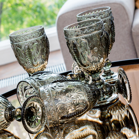 Набор бокалов 6шт 300мл Объект мечты Светский прием Рубби дымчатый серый кварц OM-21091722