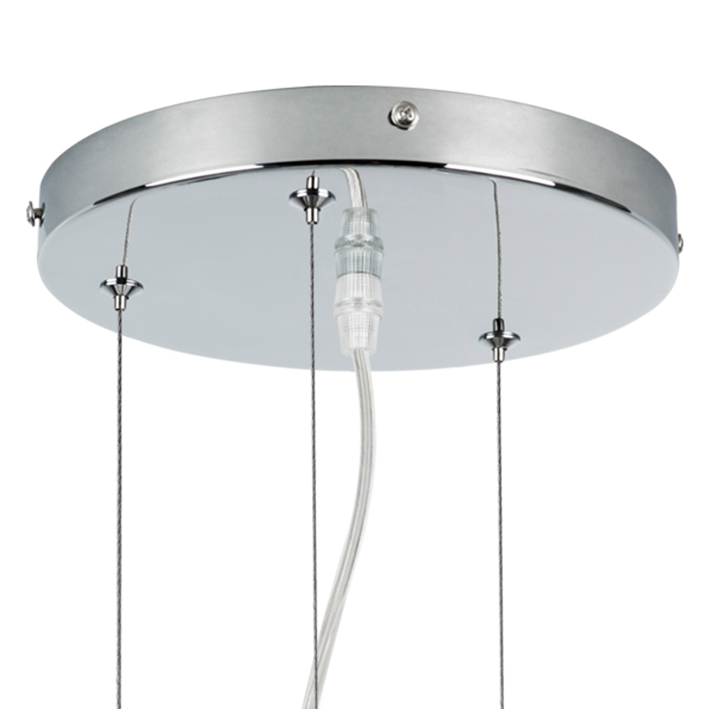 758214 Люстра подв. DIAFANO 21х40W G9 ХРОМ/ПРОЗРАЧНЫЙ