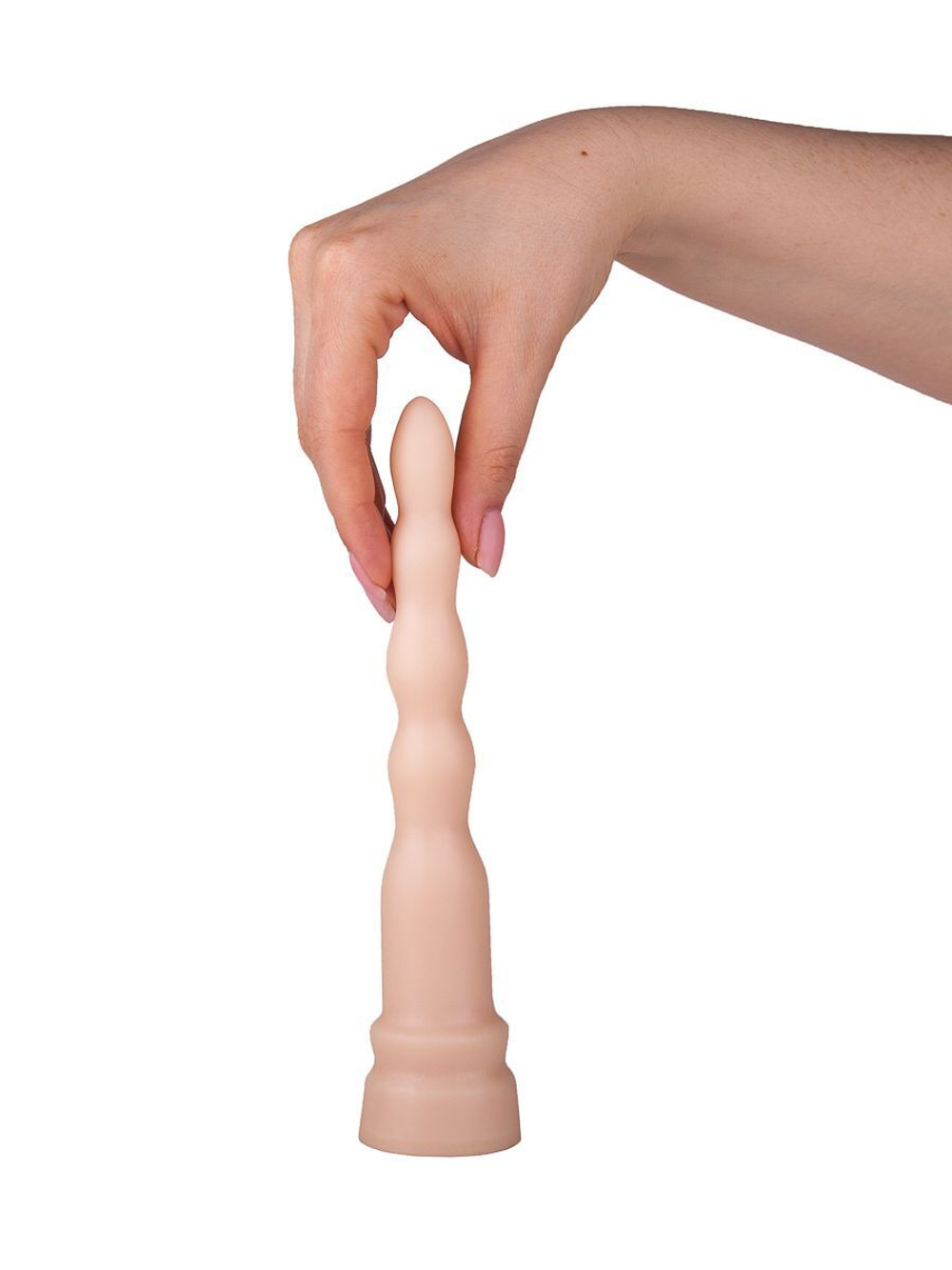 Анальная елочка телесного цвета - 20 см. (Цвет: телесный)