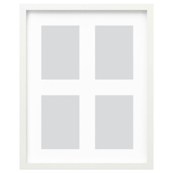 IKEA RÖDALM  (ИКЕА РÖДАЛМ)  -  Фоторамка для 4 фотографий, белая, 40x50 см