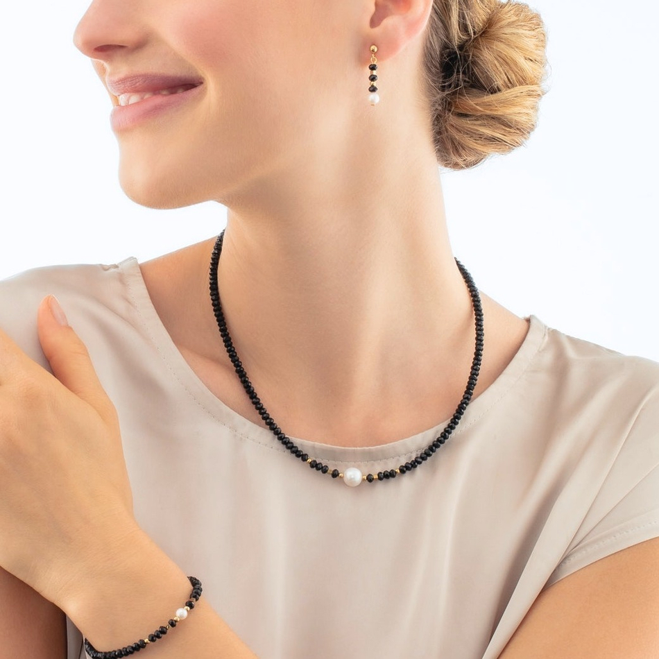 Серьги Coeur de Lion Black-White 1131/21-1314