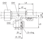 Соединение PNТ DS12 20х1.5 (нерж.)