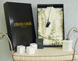Халат-кимоно двойной Roberto Cavalli Jaguar бежевый
