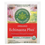 Traditional Medicinals, органическая эхинацея плюс, оригинальная с мятой, без кофеина, 16 упакованных чайных пакетиков, 24 г (0,85 унции)