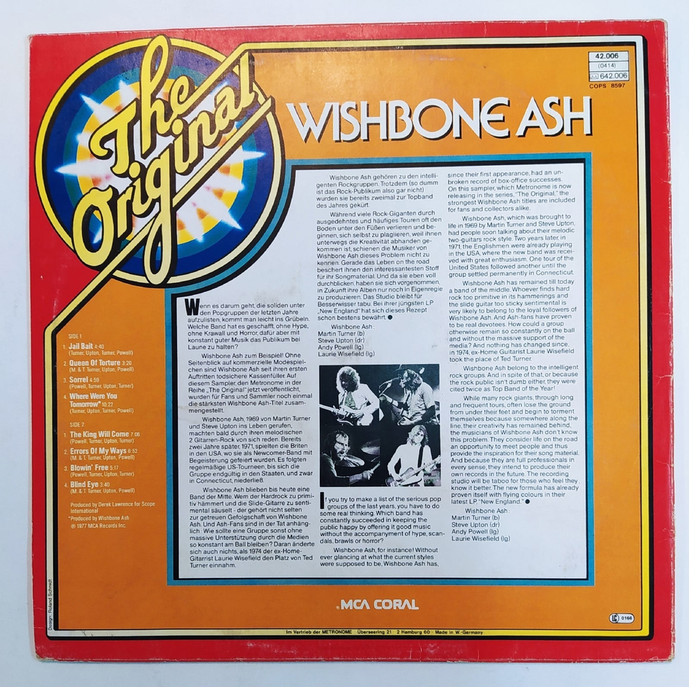 Wishbone Ash The Original