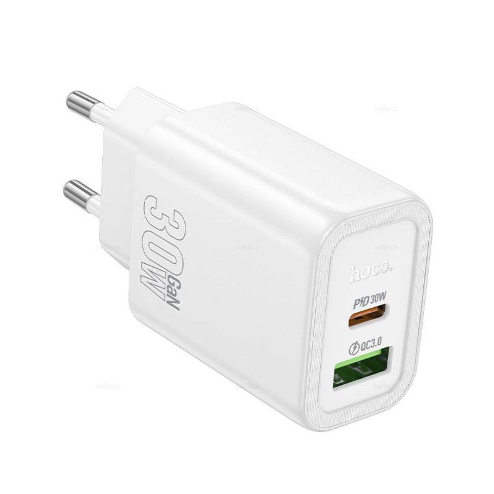 Зарядное устройство Hoco N63 PD30W+QC3.0 (white)
