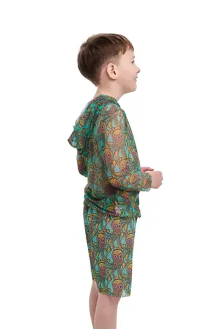 Футболка детская с капюшоном "Осьминожки"