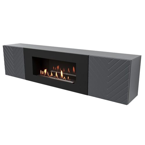 Тумба с биокамином Firelight BFP-P1700V графит