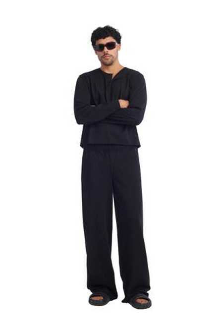 ZARA X BENITO ANTONIO ФУТБОЛКА С ДЛИННЫМИ РУКАВАМИ, ЧЕРНЫЙ
