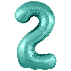 Фольгированная цифра, цвет Бискайский Зеленый 102 см