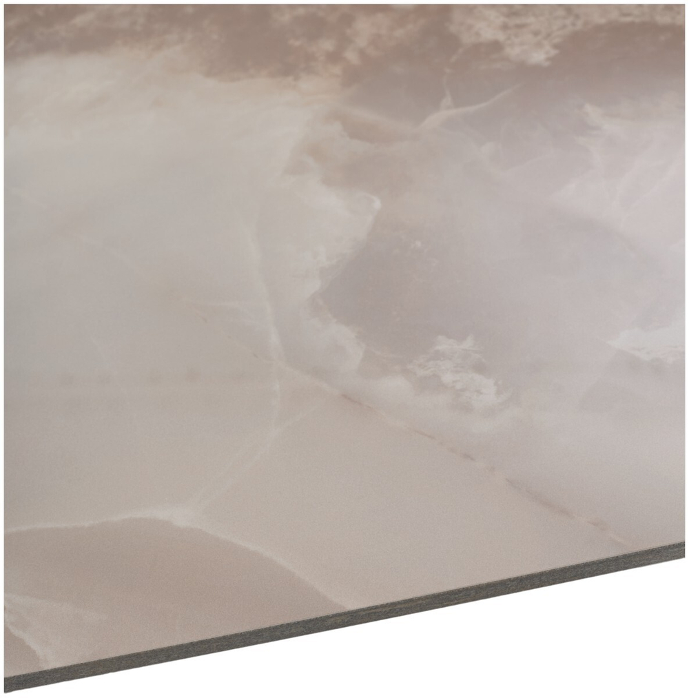 Стол EDER 160 GLOSS AMBER JADE SOLID CERAMIC / Орех, ®DISAUR