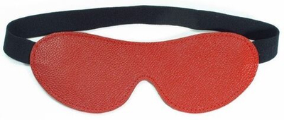 Красная кожаная маска на глаза (Цвет: красный)
