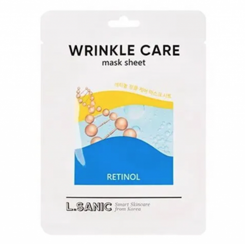 [L.Sanic] Retinol Wrinkle Care Mask Sheet - Омолаживающая тканевая маска с ретинолом, 25 мл